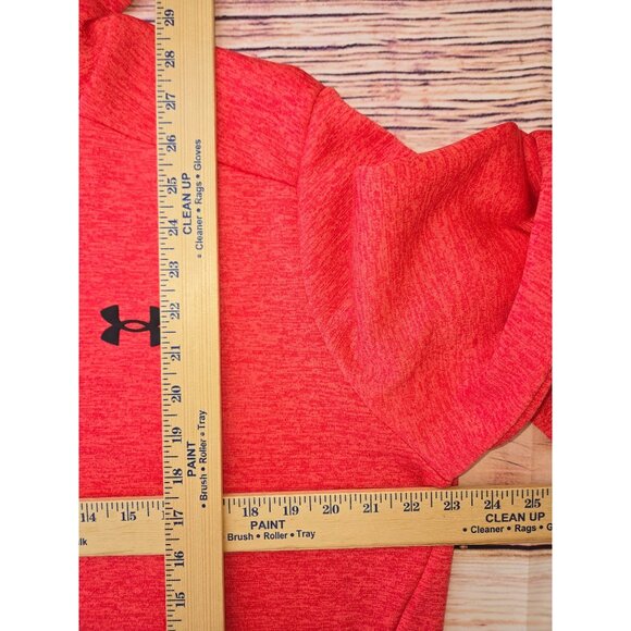 Under Armour Mens Red Sweatshirt Hoodie Medium Loose Fit - Picture 7 of 7